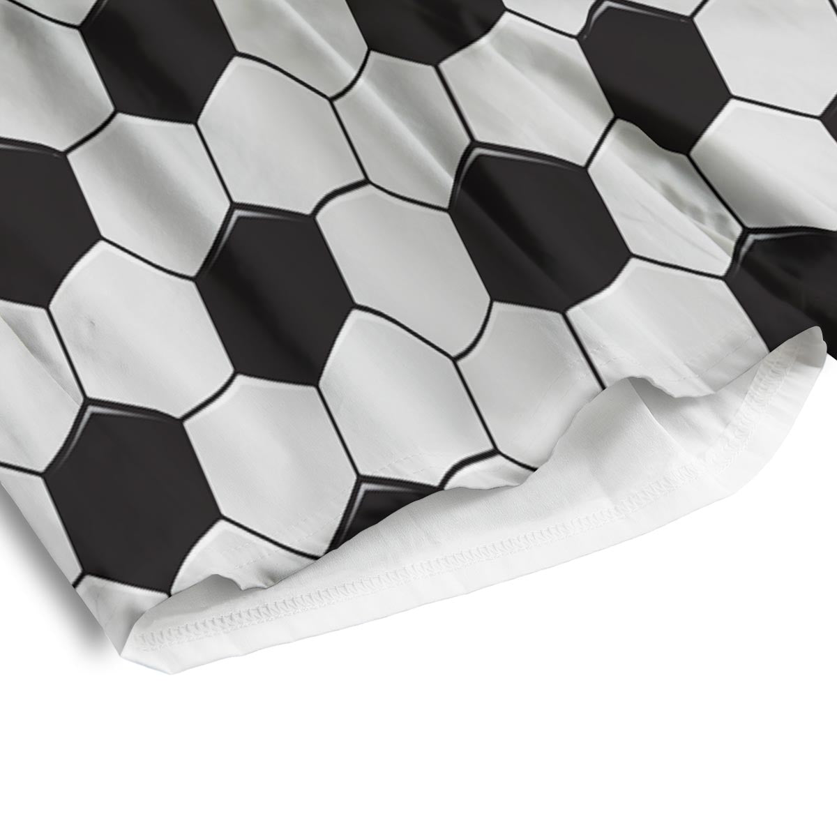 Texture Soccer Ball Print Pattern Men's Athletic Shorts