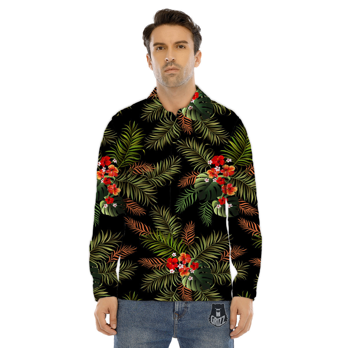 Texture Soccer Ball Print Pattern Men's Dress Shirts-grizzshop