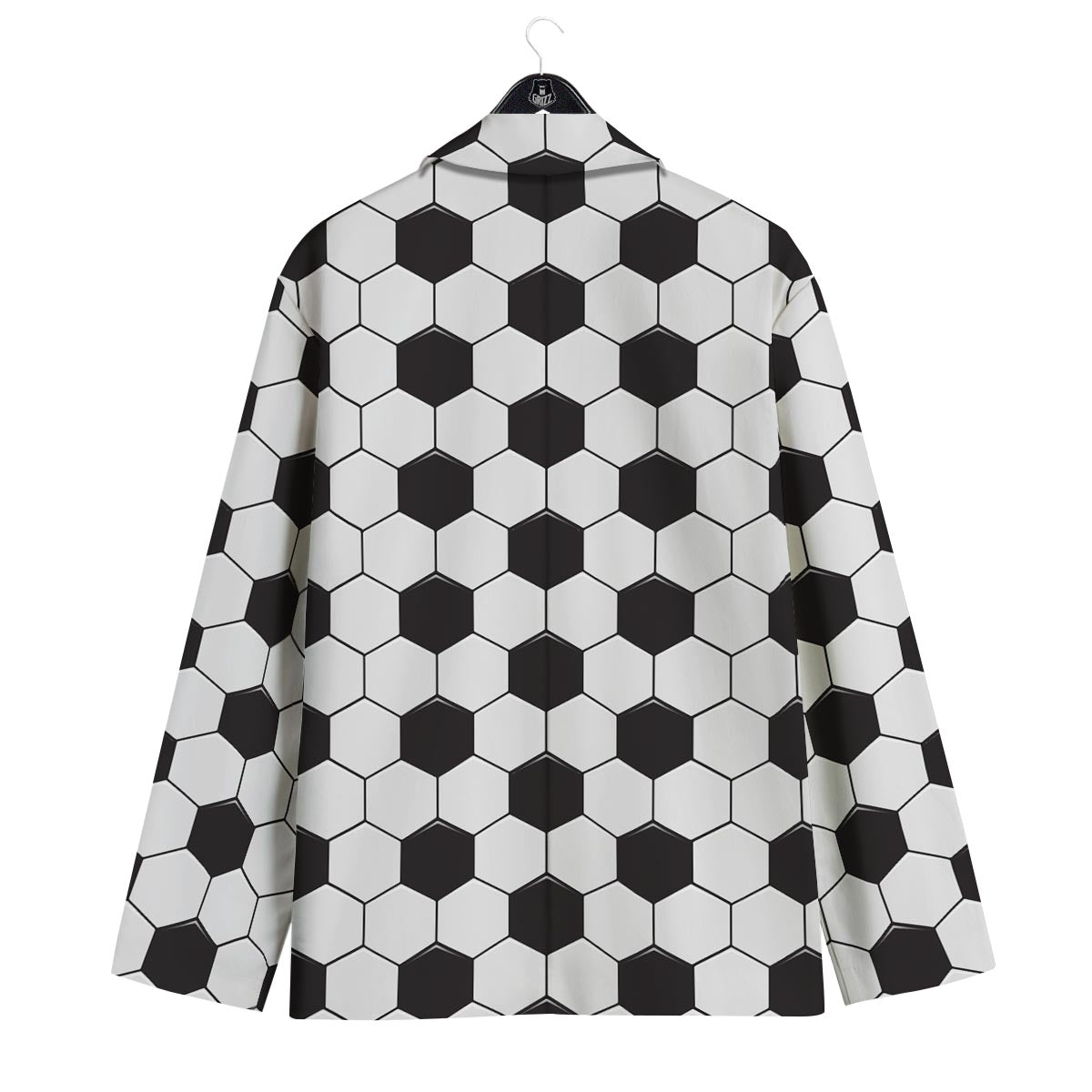 Texture Soccer Ball Print Pattern Men's Sport Coat-grizzshop