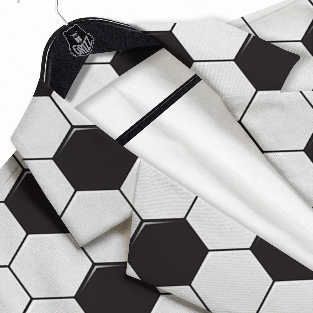Texture Soccer Ball Print Pattern Men's Sport Coat-grizzshop
