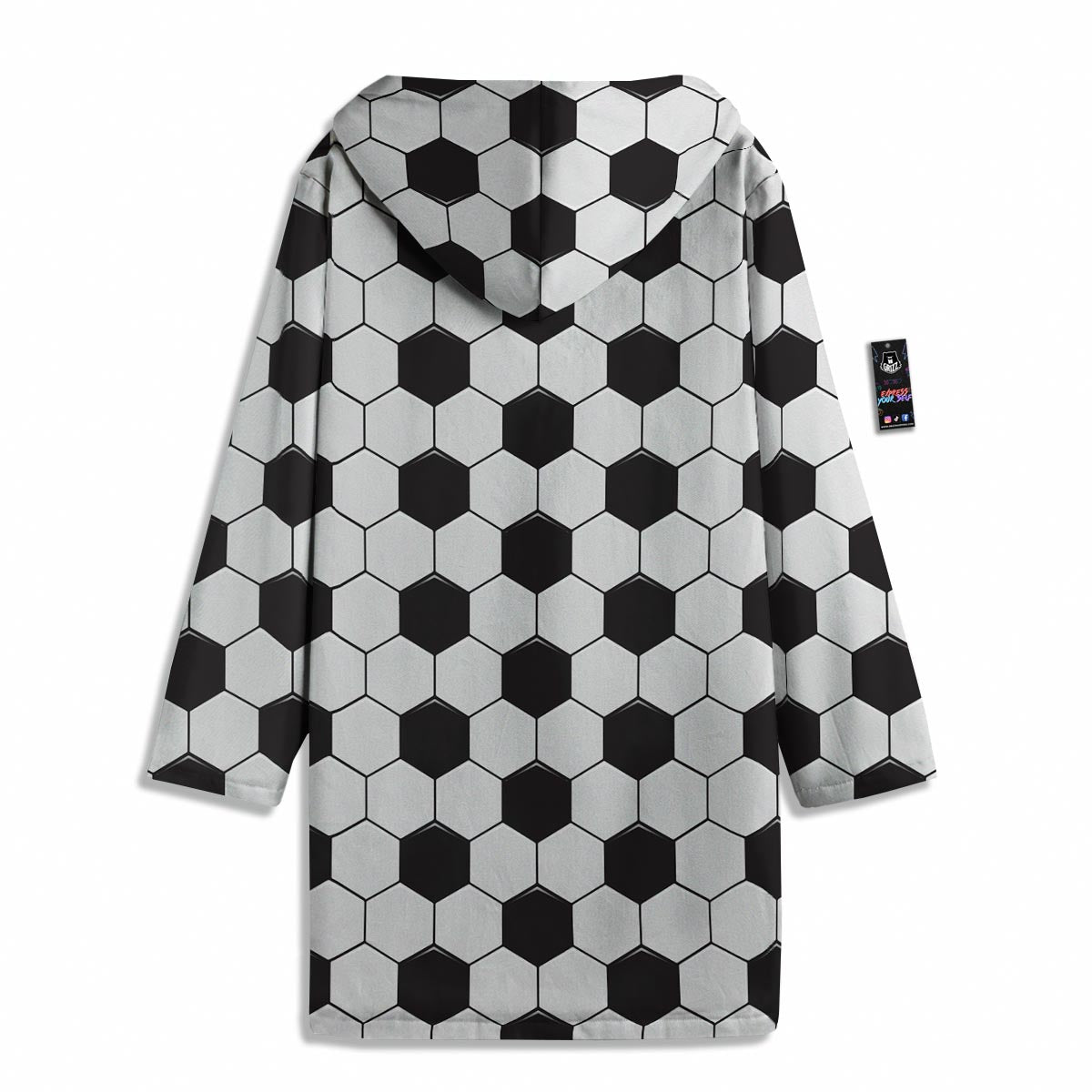 Texture Soccer Ball Print Pattern Men's Windbreaker Jacket-grizzshop