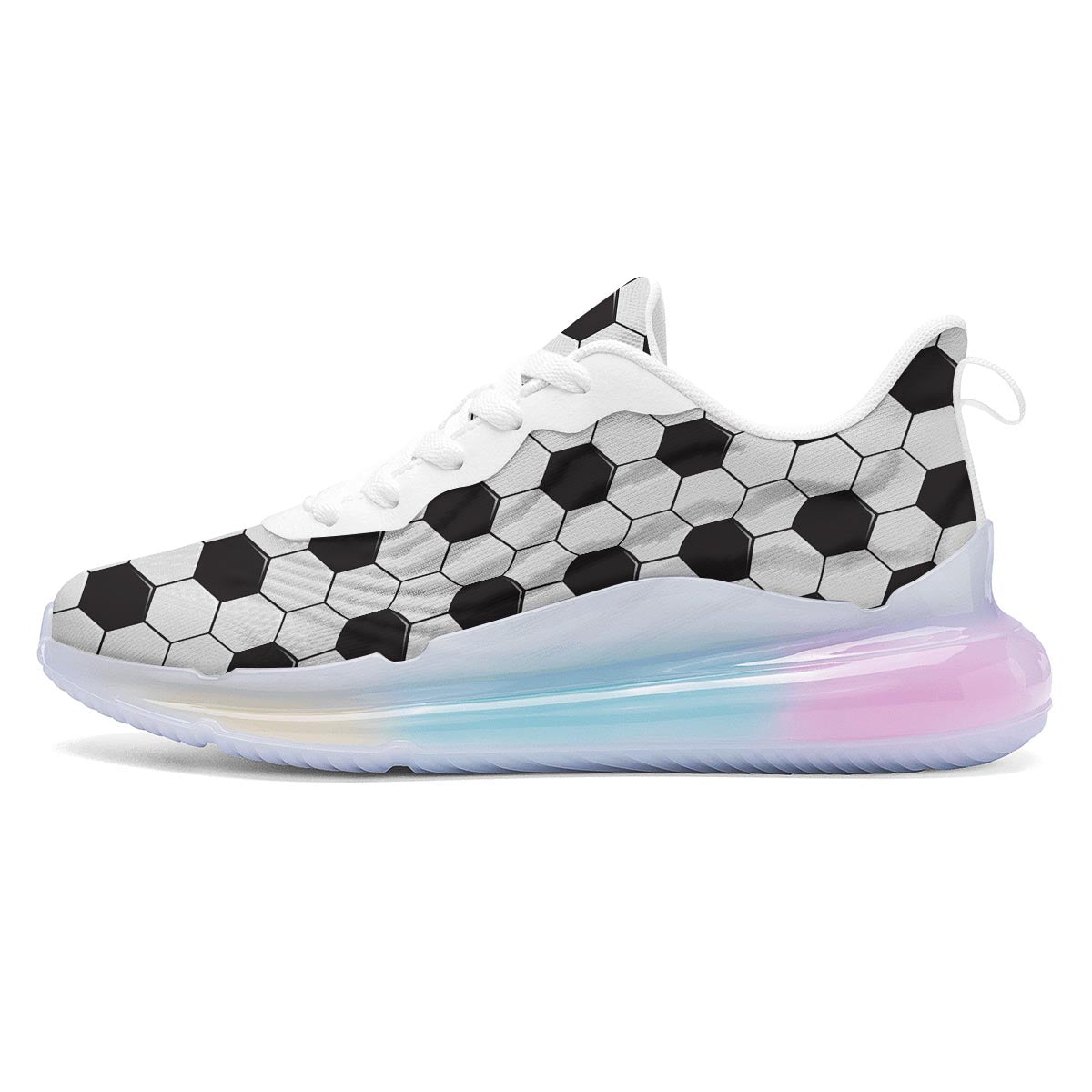 Texture Soccer Ball Print Pattern Running Sneakers-grizzshop