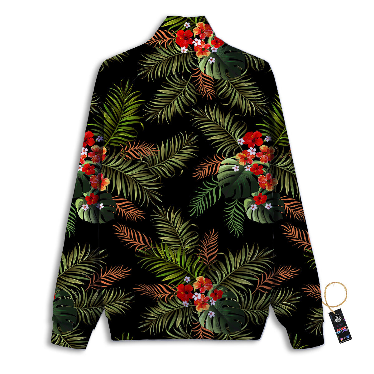 Texture Soccer Ball Print Pattern Track Jacket-grizzshop