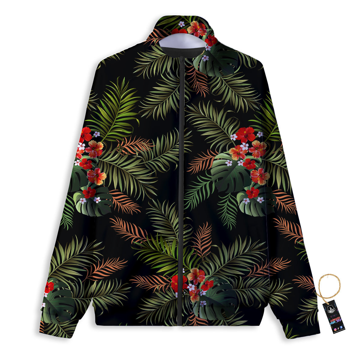 Texture Soccer Ball Print Pattern Track Jacket-grizzshop