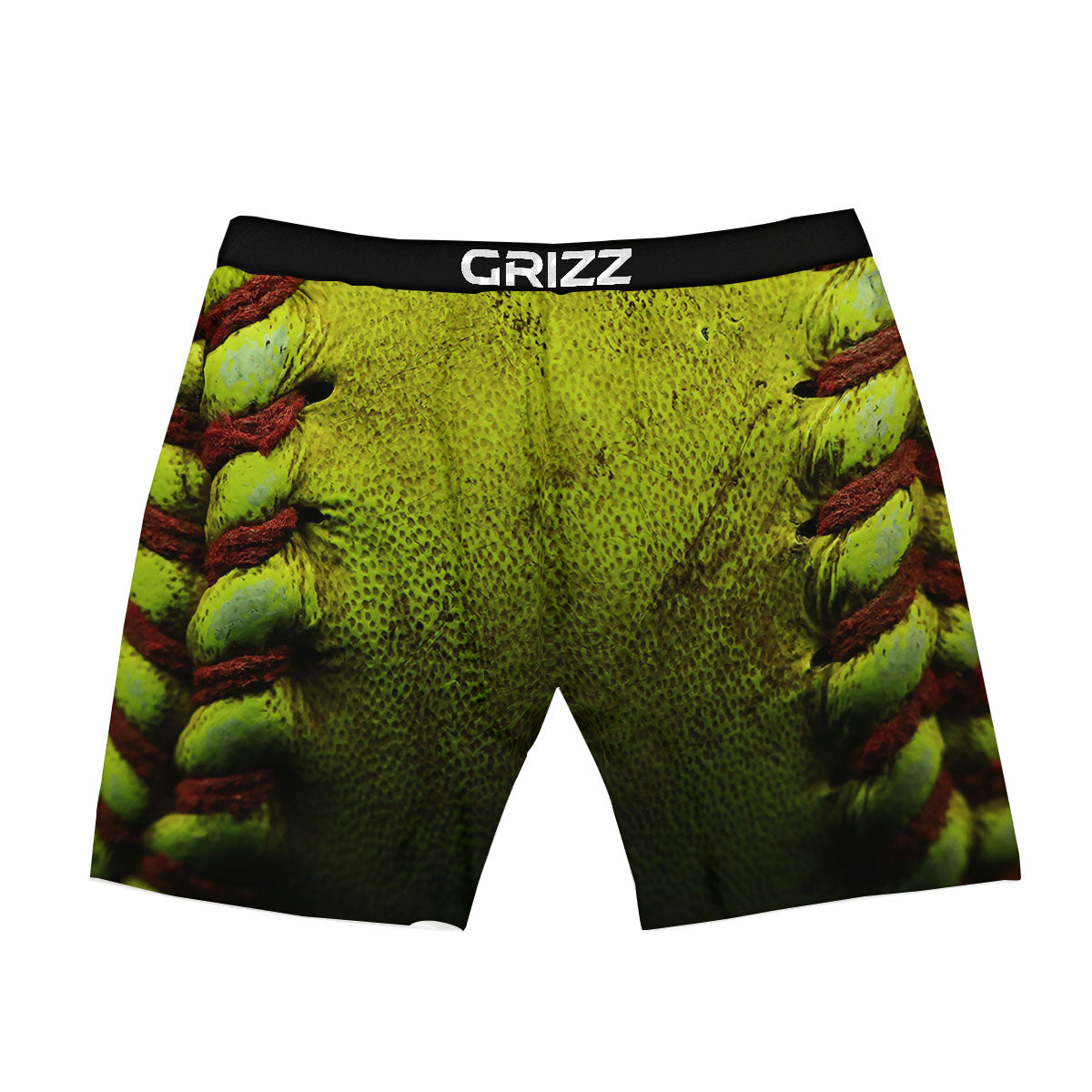 Texture Softball Ball Print Boxer Briefs-grizzshop