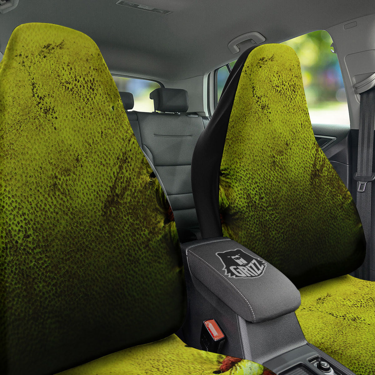 Texture Softball Ball Print Car Seat Covers-grizzshop