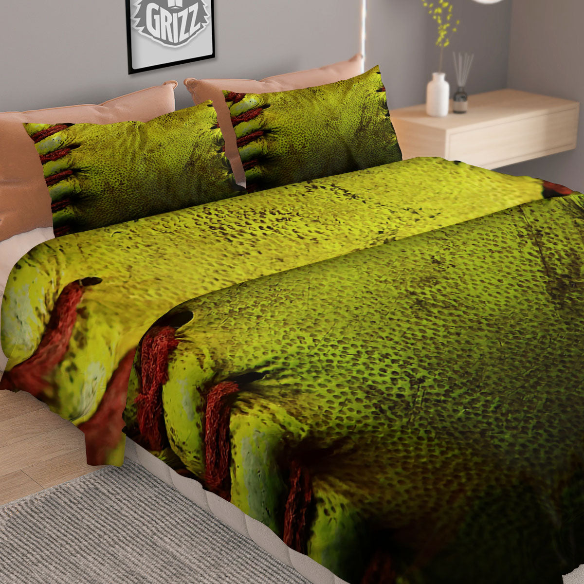 Tropical Blossom Teal Pink Print Pattern Duvet Cover Bedding Set