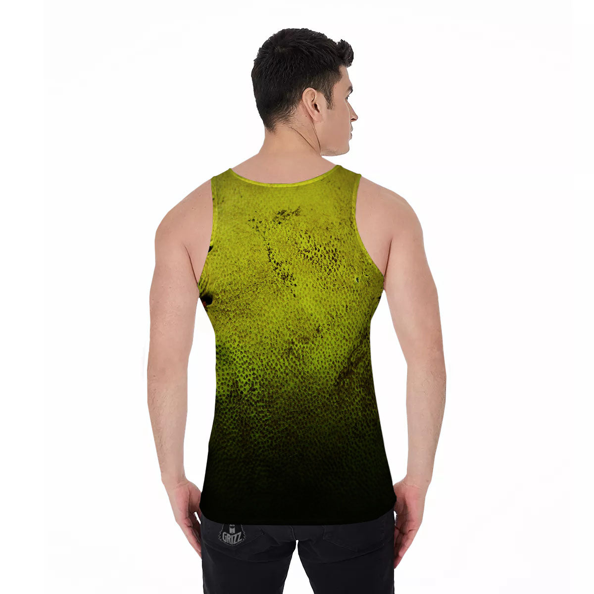 Texture Softball Ball Print Men's Tank Top-grizzshop