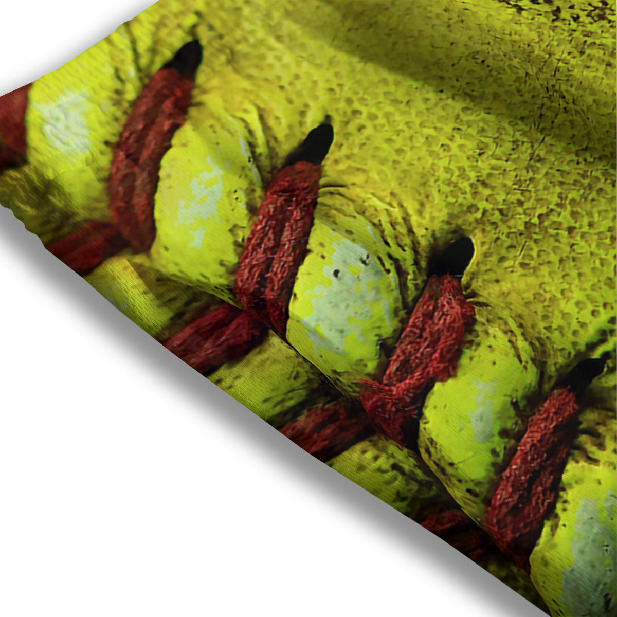 Texture Softball Ball Print Mesh Shorts