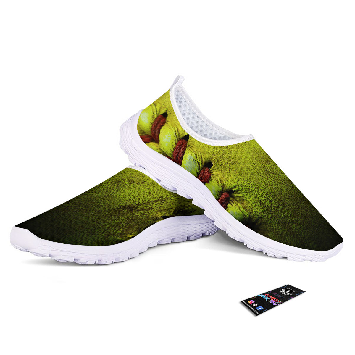 Texture Softball Ball Print Nurse Shoes-grizzshop