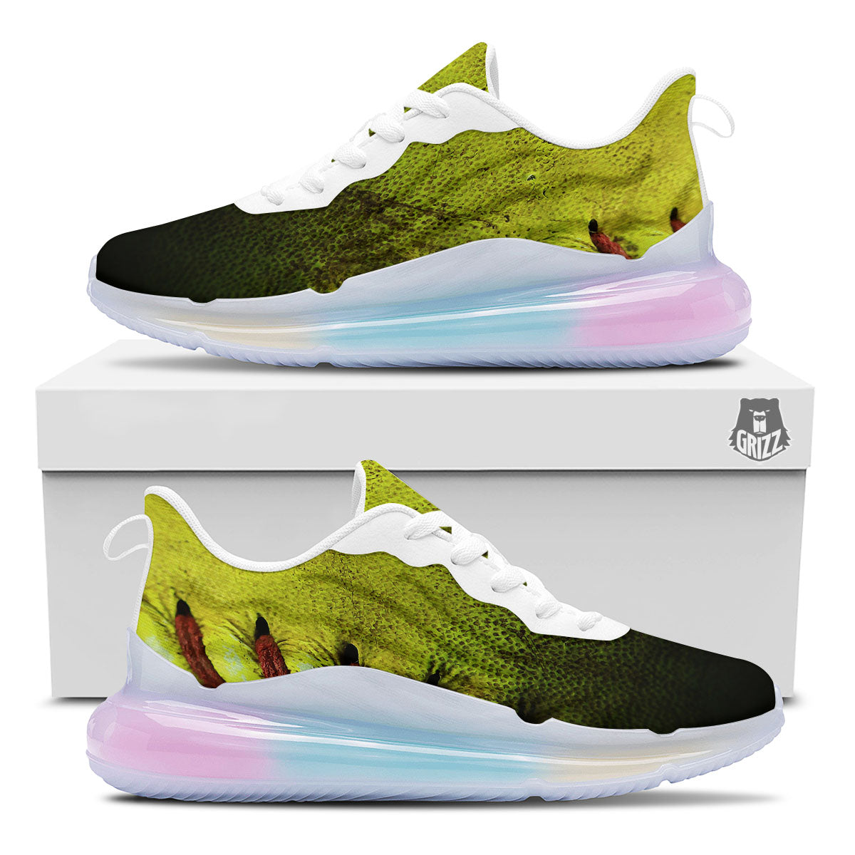 Texture Softball Ball Print Running Sneakers-grizzshop