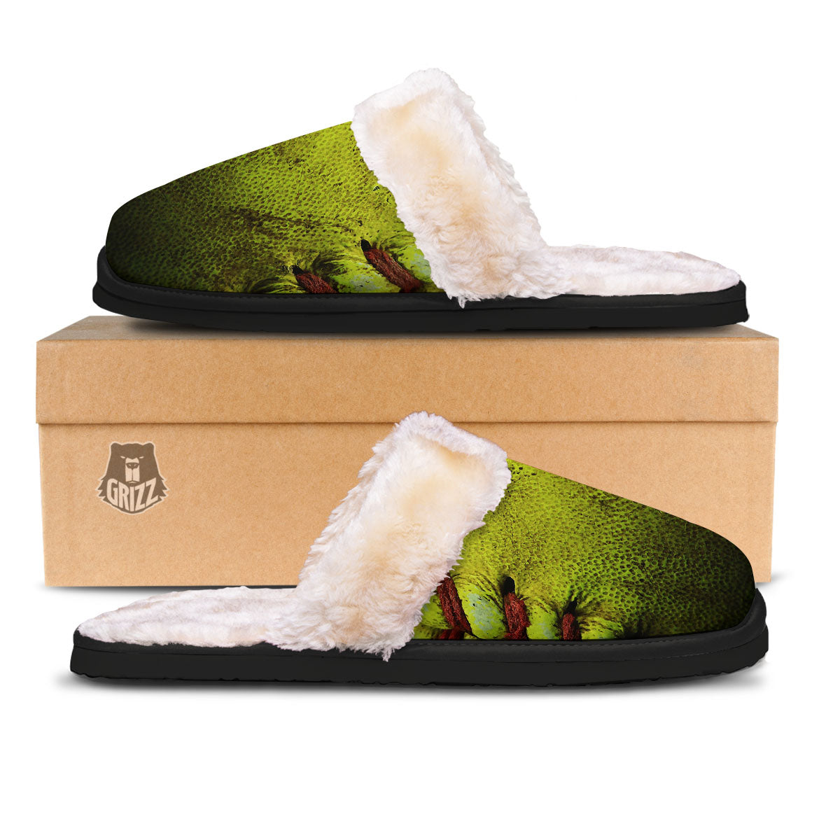 Texture Softball Ball Print Slippers-grizzshop
