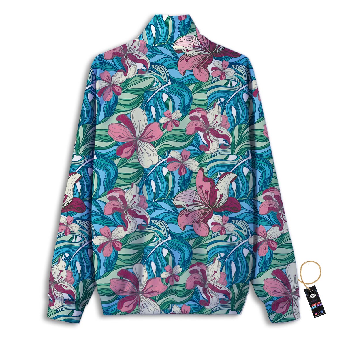 Texture Softball Ball Print Track Jacket-grizzshop