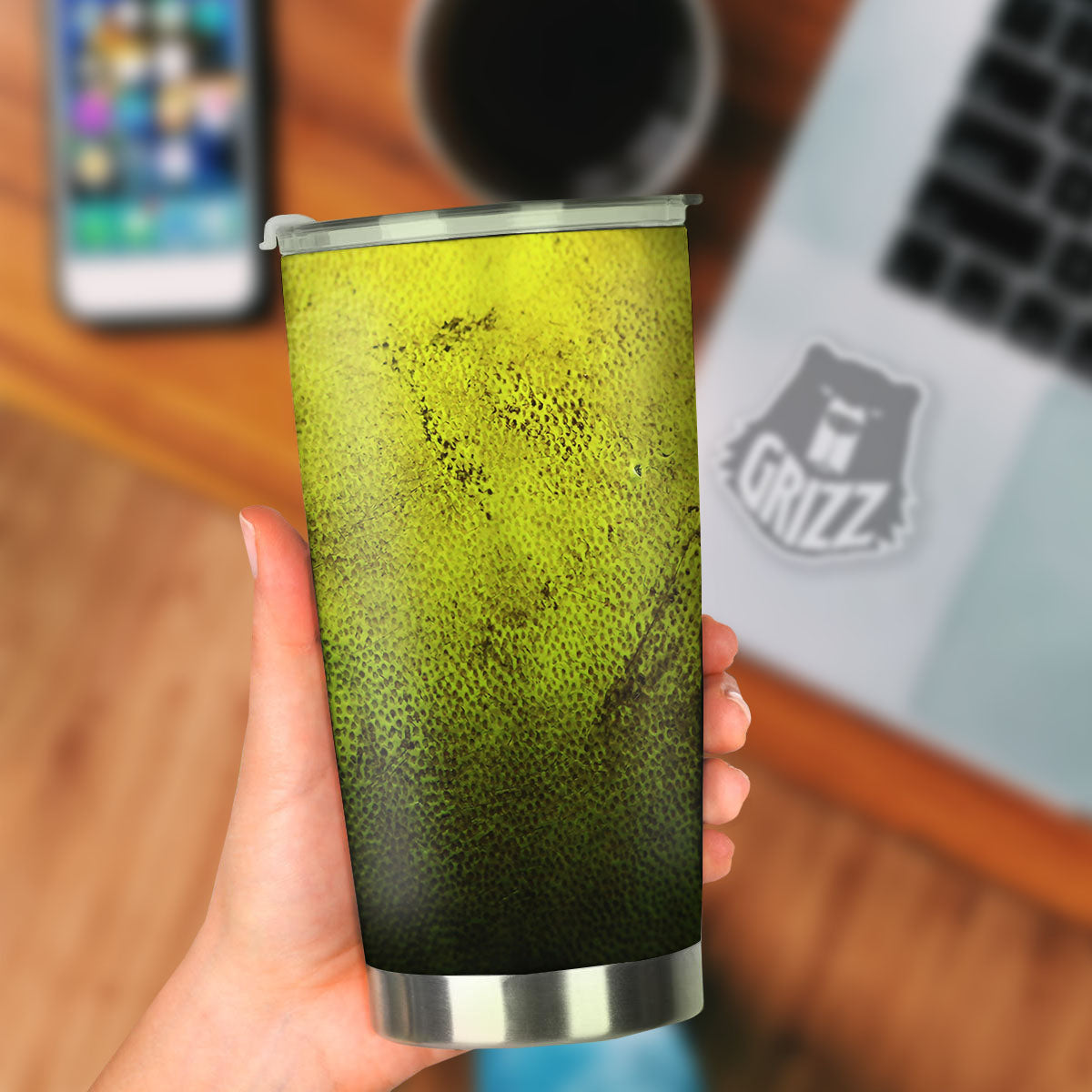 Texture Softball Ball Print Tumbler-grizzshop