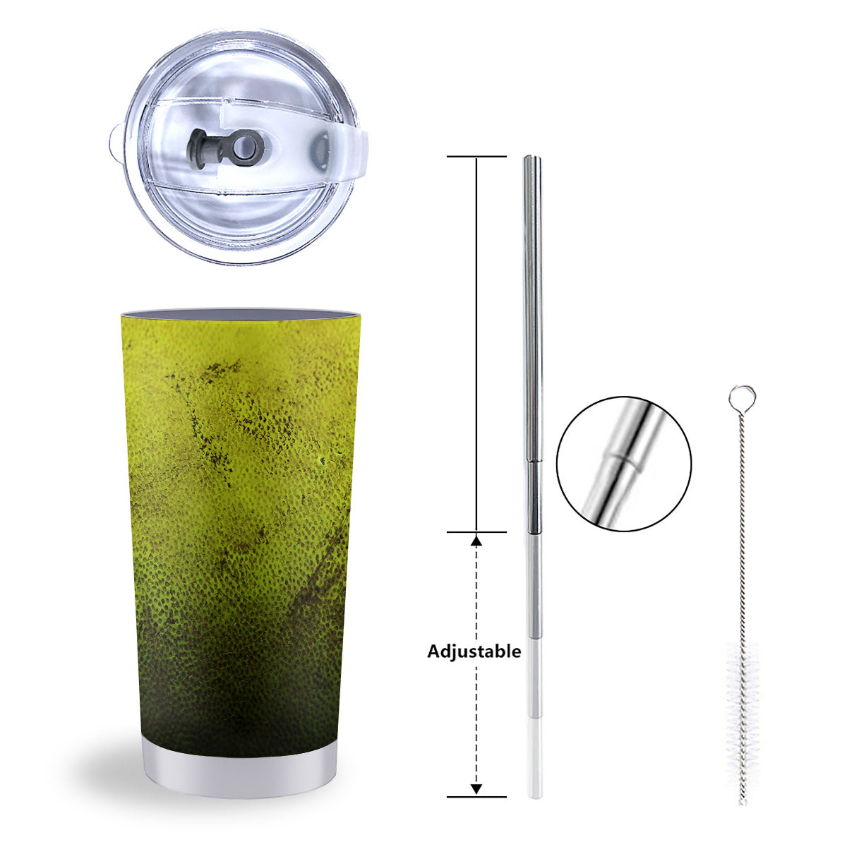 Texture Softball Ball Print Tumbler-grizzshop