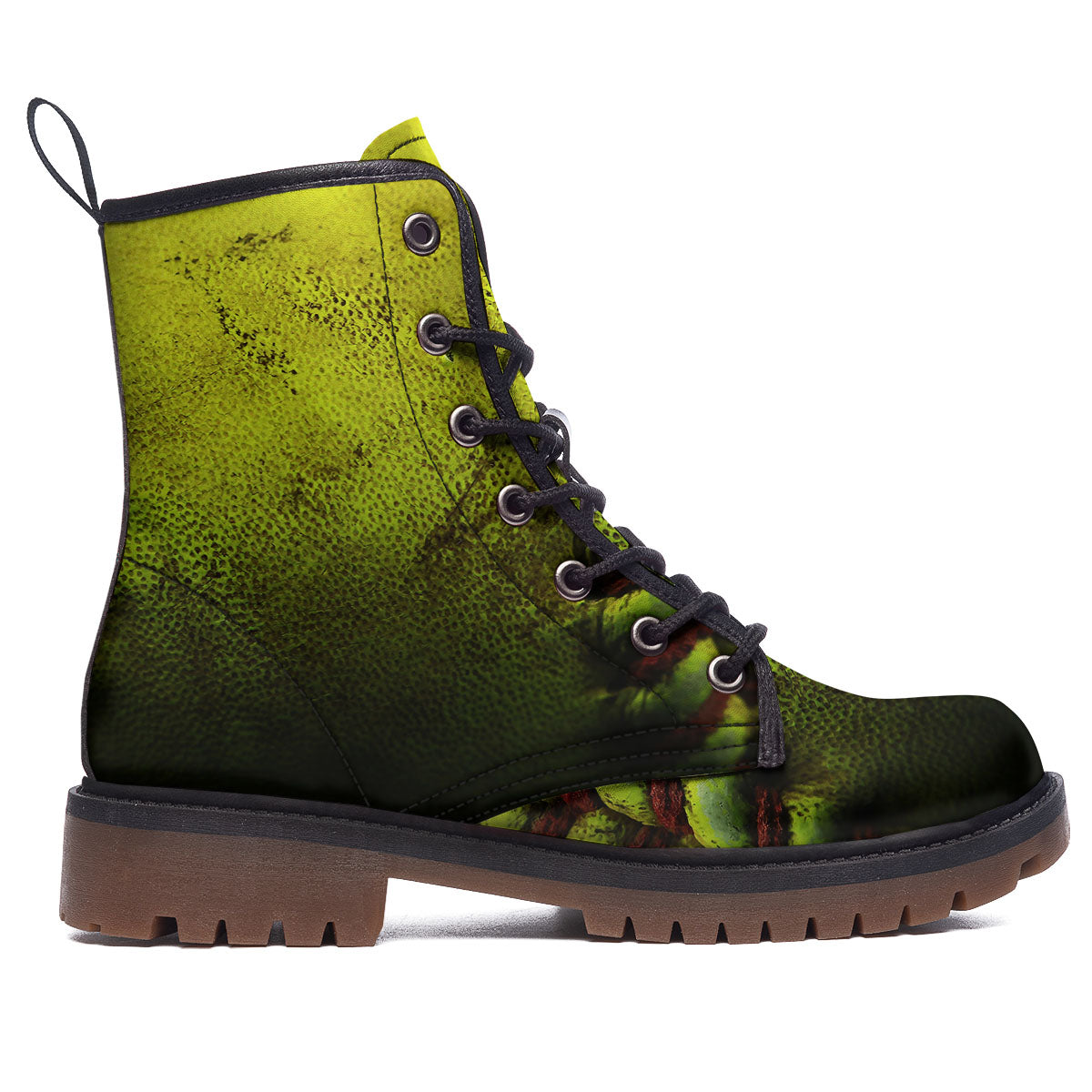 Texture Softball Ball Print Work Boots-grizzshop