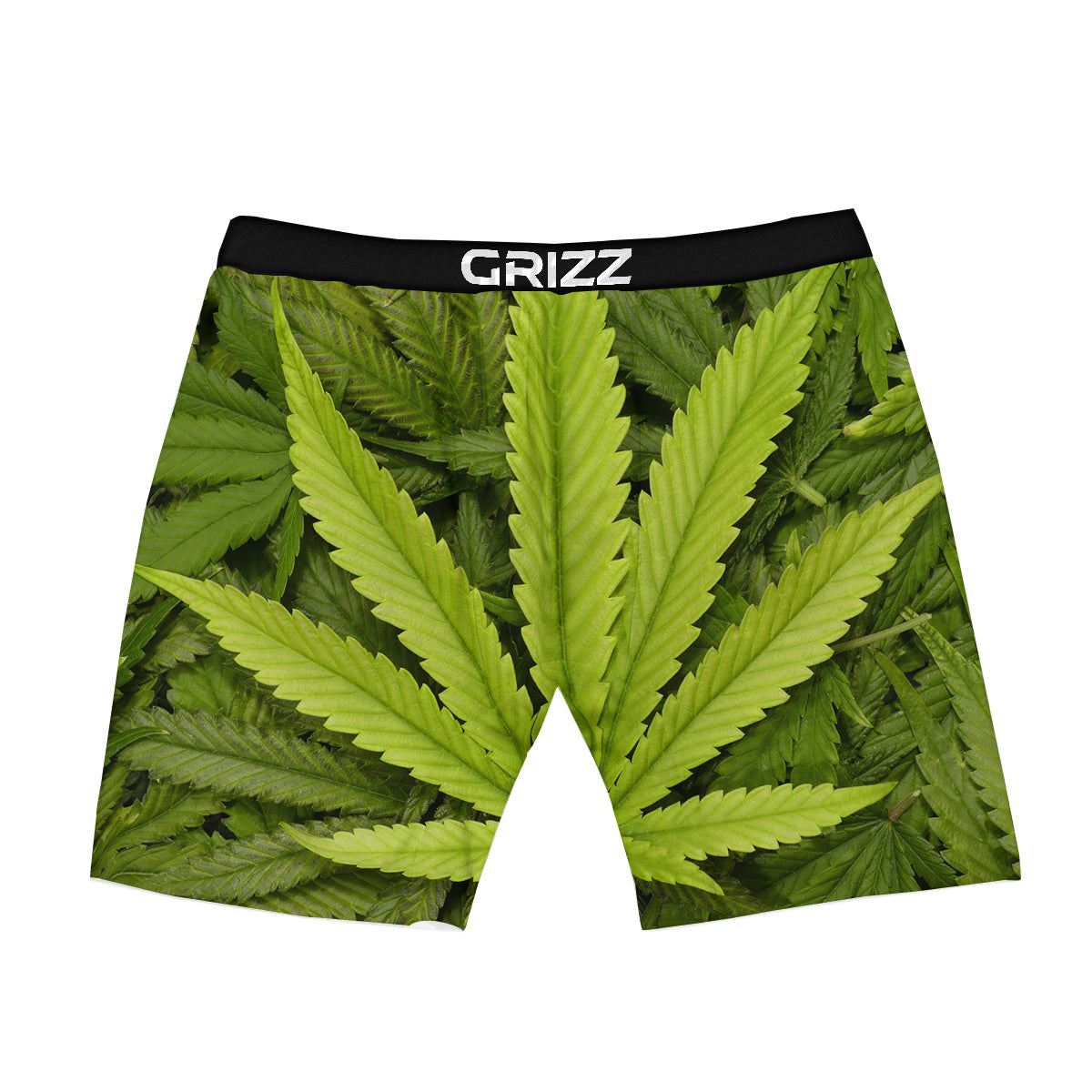 Texture Cannabis Print Boxer Briefs