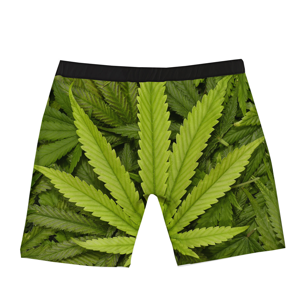 Texture Cannabis Print Boxer Briefs