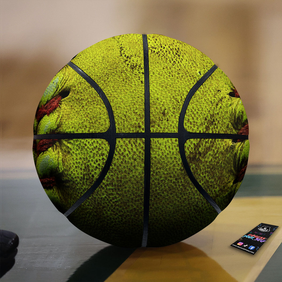 Tropical Blossom Teal Pink Print Pattern Basketball