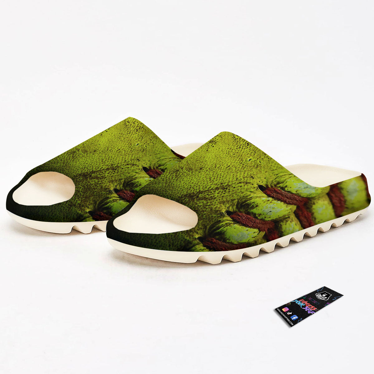 Texture Softball Ball Print Sandals-grizzshop