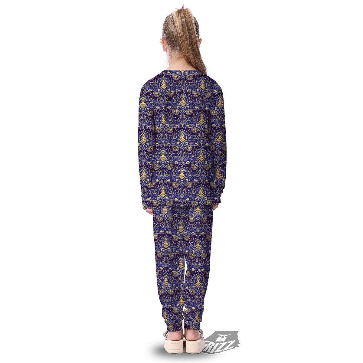 Thai Ethnic Elephant Print Pattern Kid's Pajamas-grizzshop