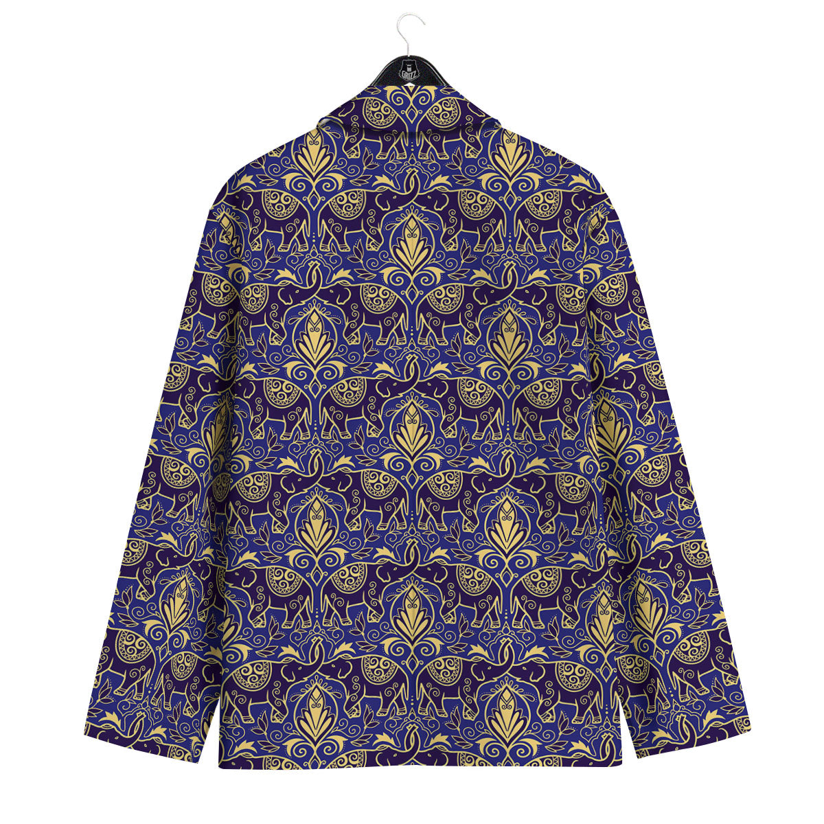 Thai Ethnic Elephant Print Pattern Men's Sport Coat-grizzshop