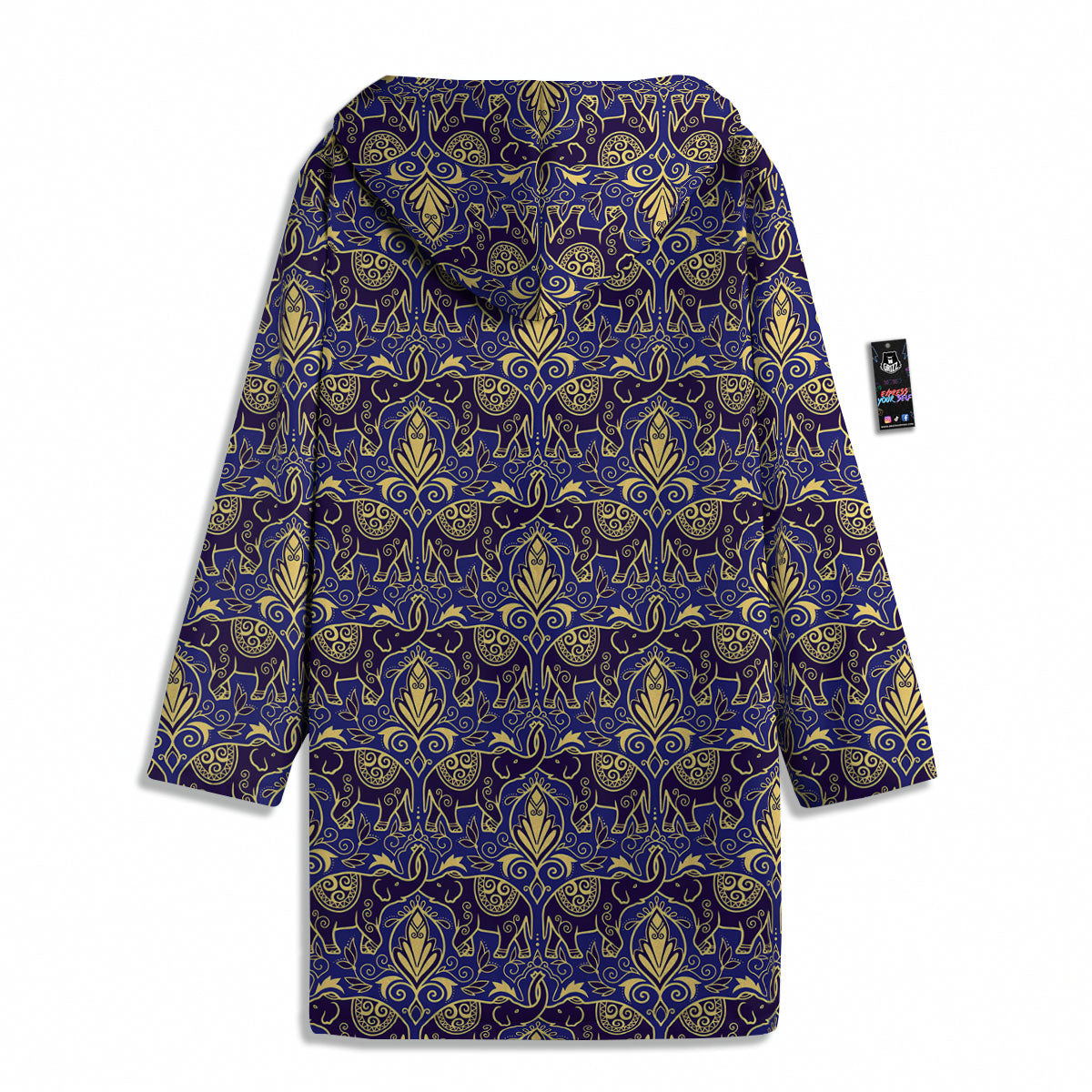 Thai Ethnic Elephant Print Pattern Men's Windbreaker Jacket-grizzshop