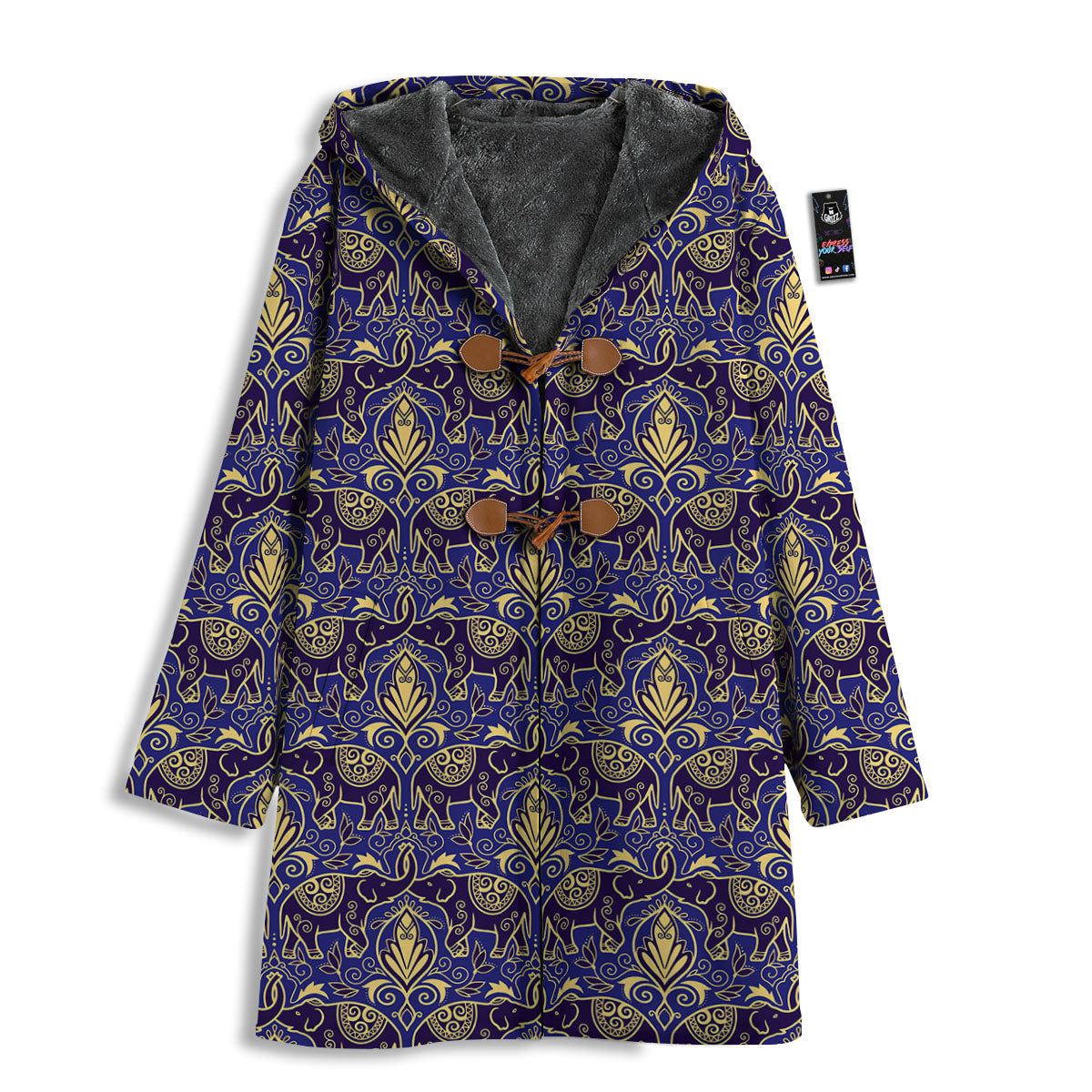 Thai Ethnic Elephant Print Pattern Men's Windbreaker Jacket-grizzshop