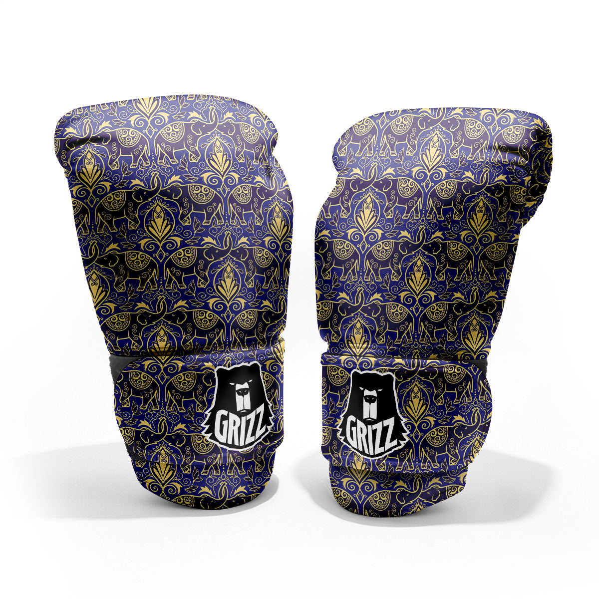Thai Ethnic Elephant Print Pattern Pro Boxing Glove