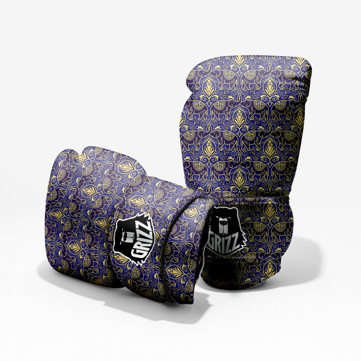 Thai Ethnic Elephant Print Pattern Pro Boxing Glove