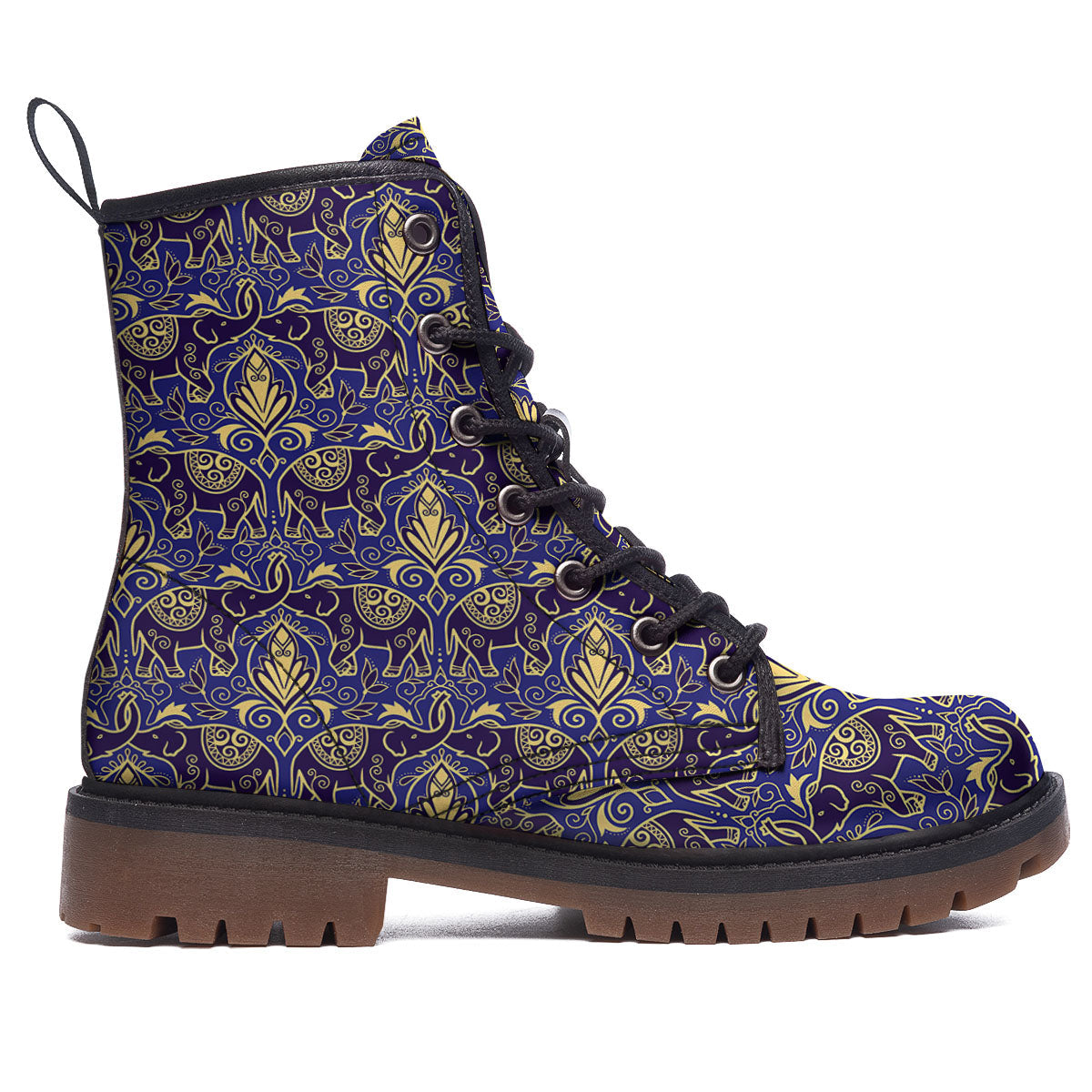 Thai Ethnic Elephant Print Pattern Work Boots-grizzshop