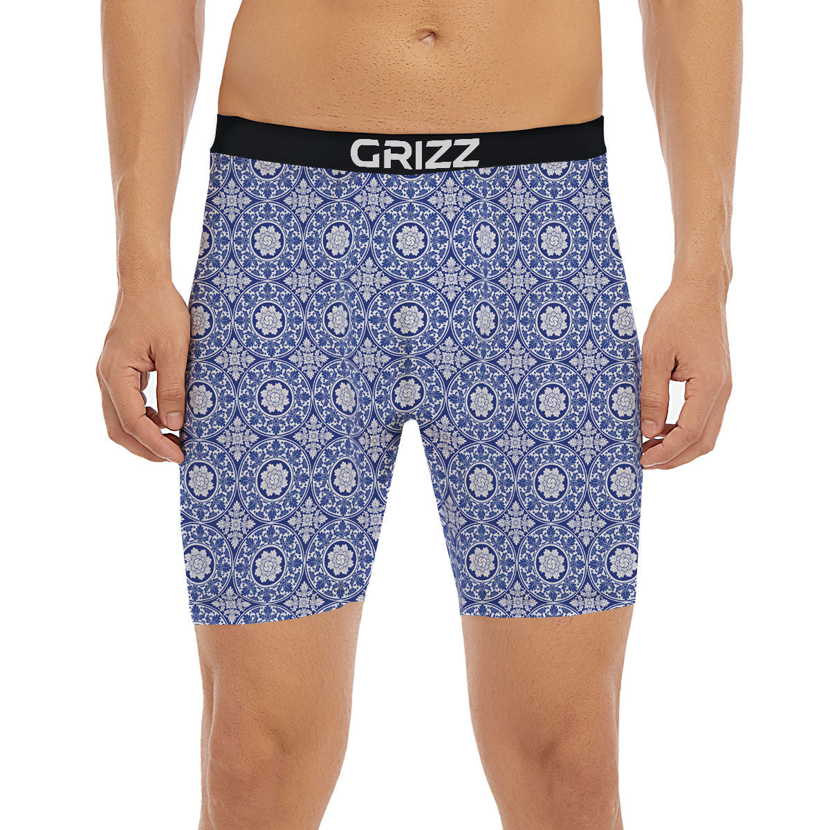 Thai Ethnic Print Pattern Boxer Briefs-grizzshop