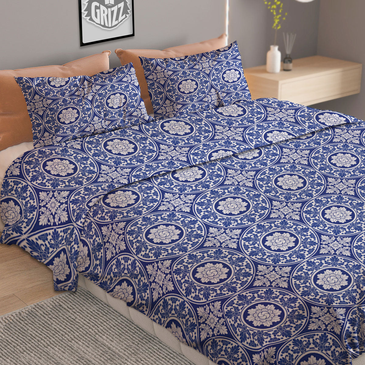 Thai Ethnic Print Pattern Duvet Cover Bedding Set