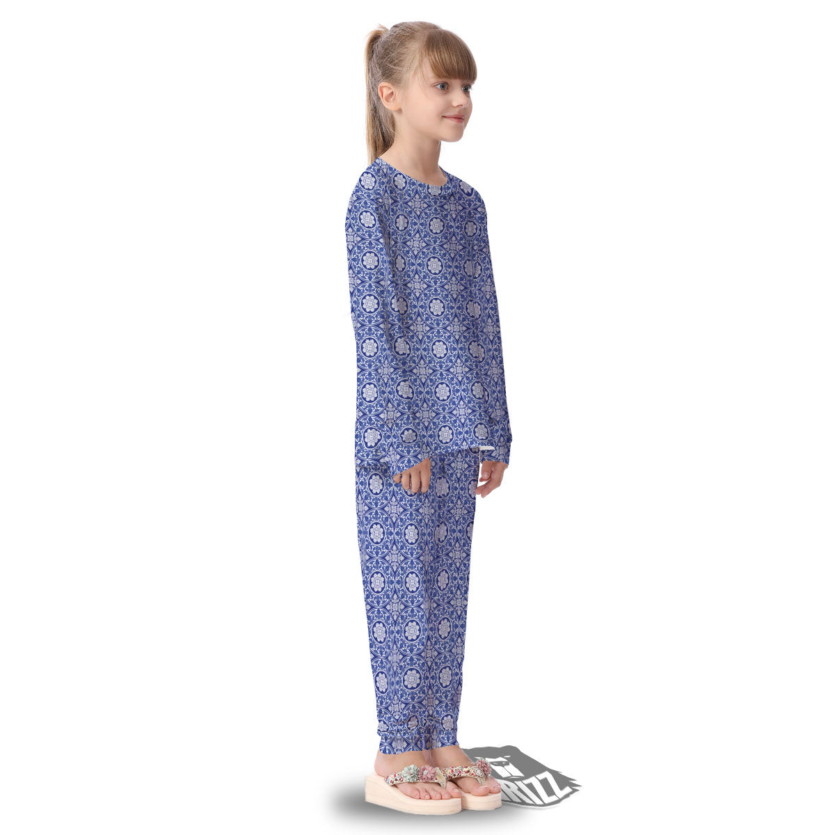Thai Ethnic Print Pattern Kid's Pajamas-grizzshop