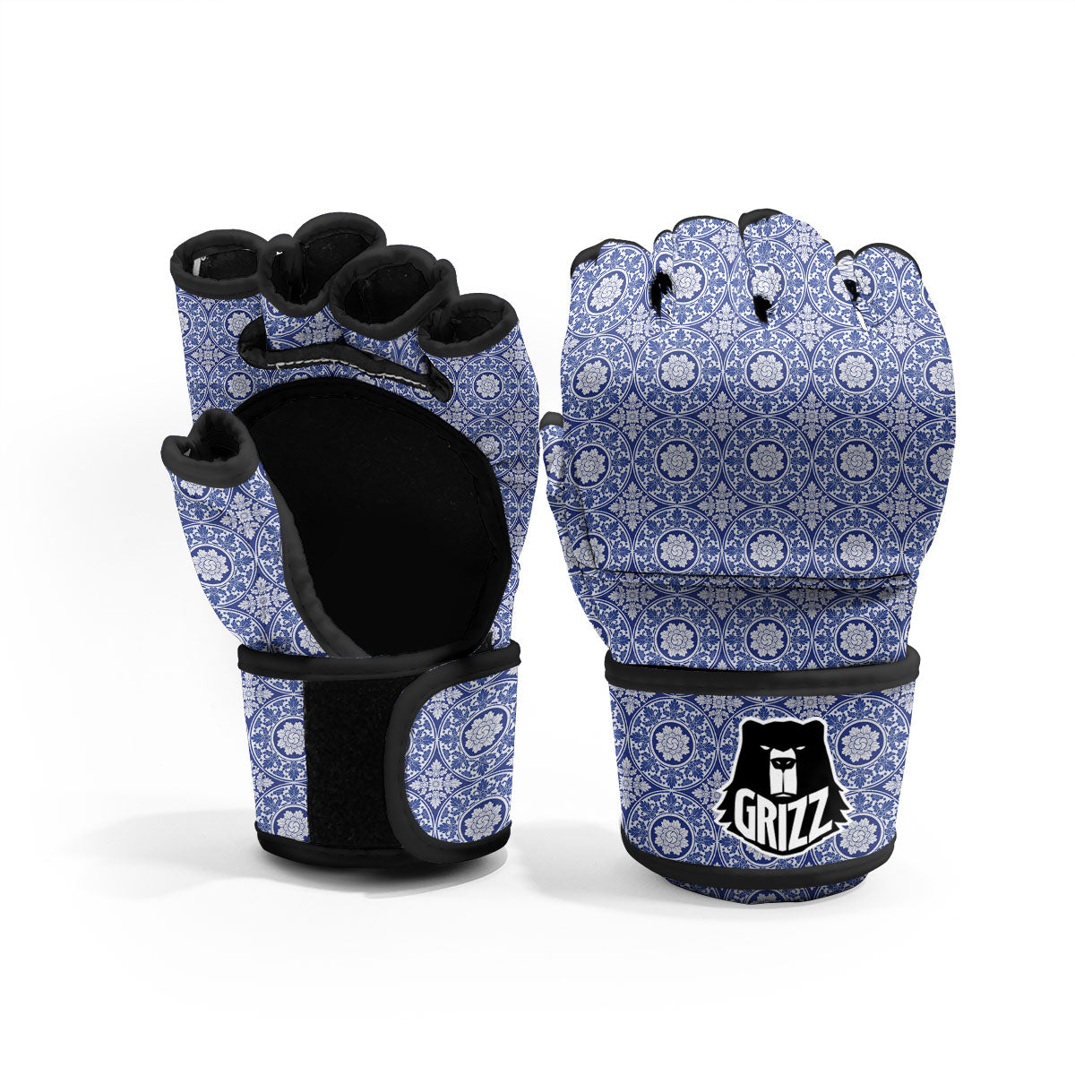 Thai Ethnic Print Pattern MMA Gloves-grizzshop