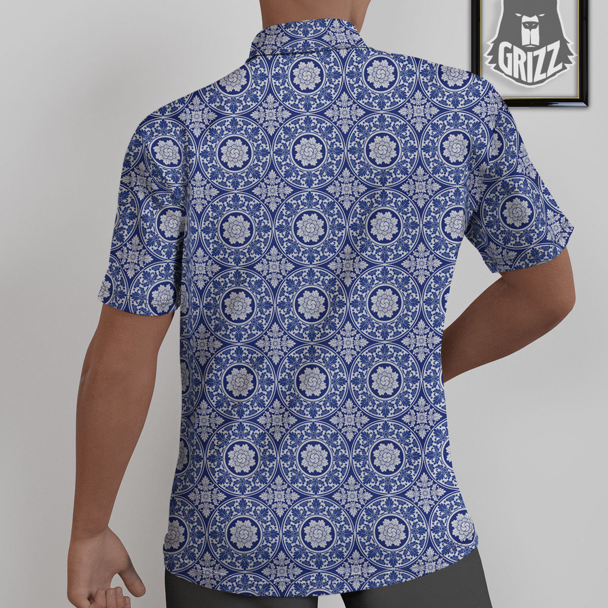 Thai Ethnic Print Pattern Untucked Shirts-grizzshop