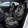 Thai Tattoo White And Black Print Car Seat Covers-grizzshop