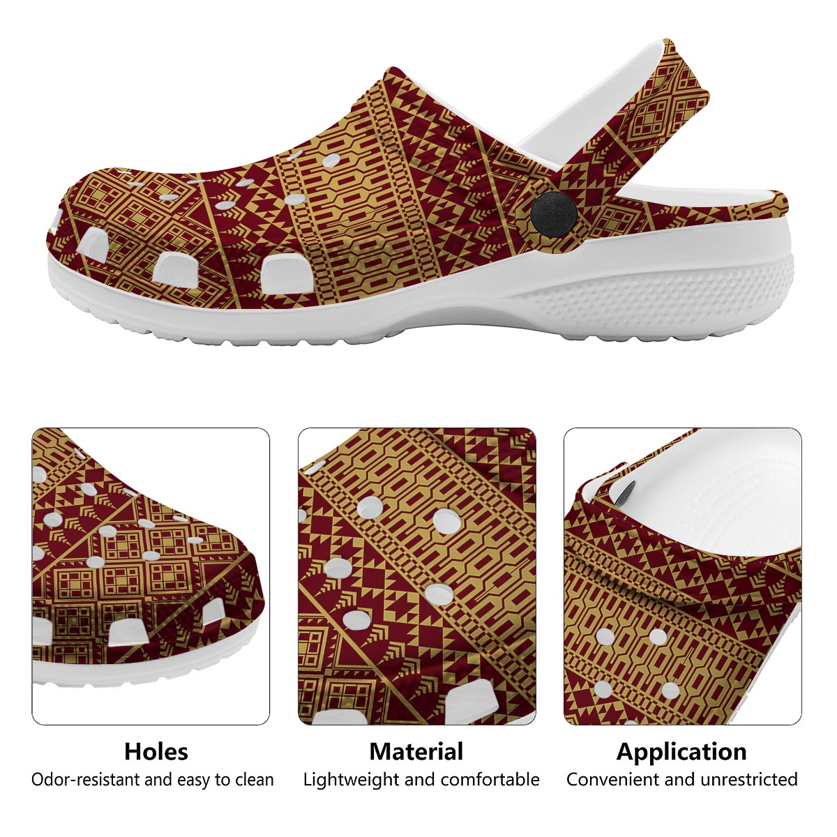 Thai Traditional Print Pattern Clog-grizzshop