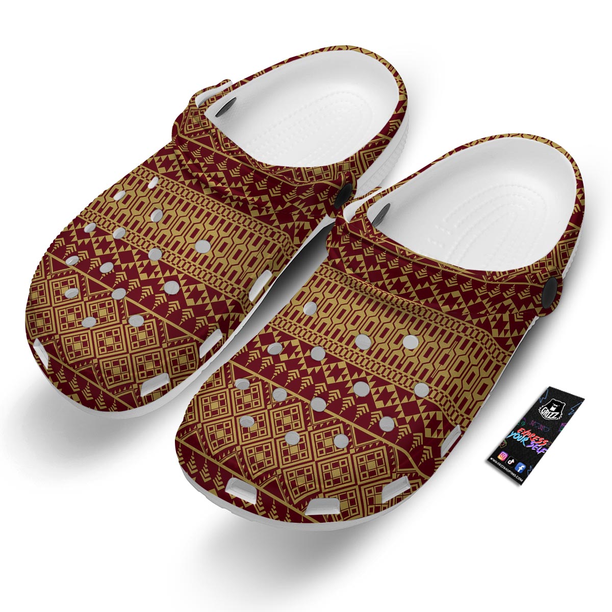Thai Traditional Print Pattern Clog-grizzshop