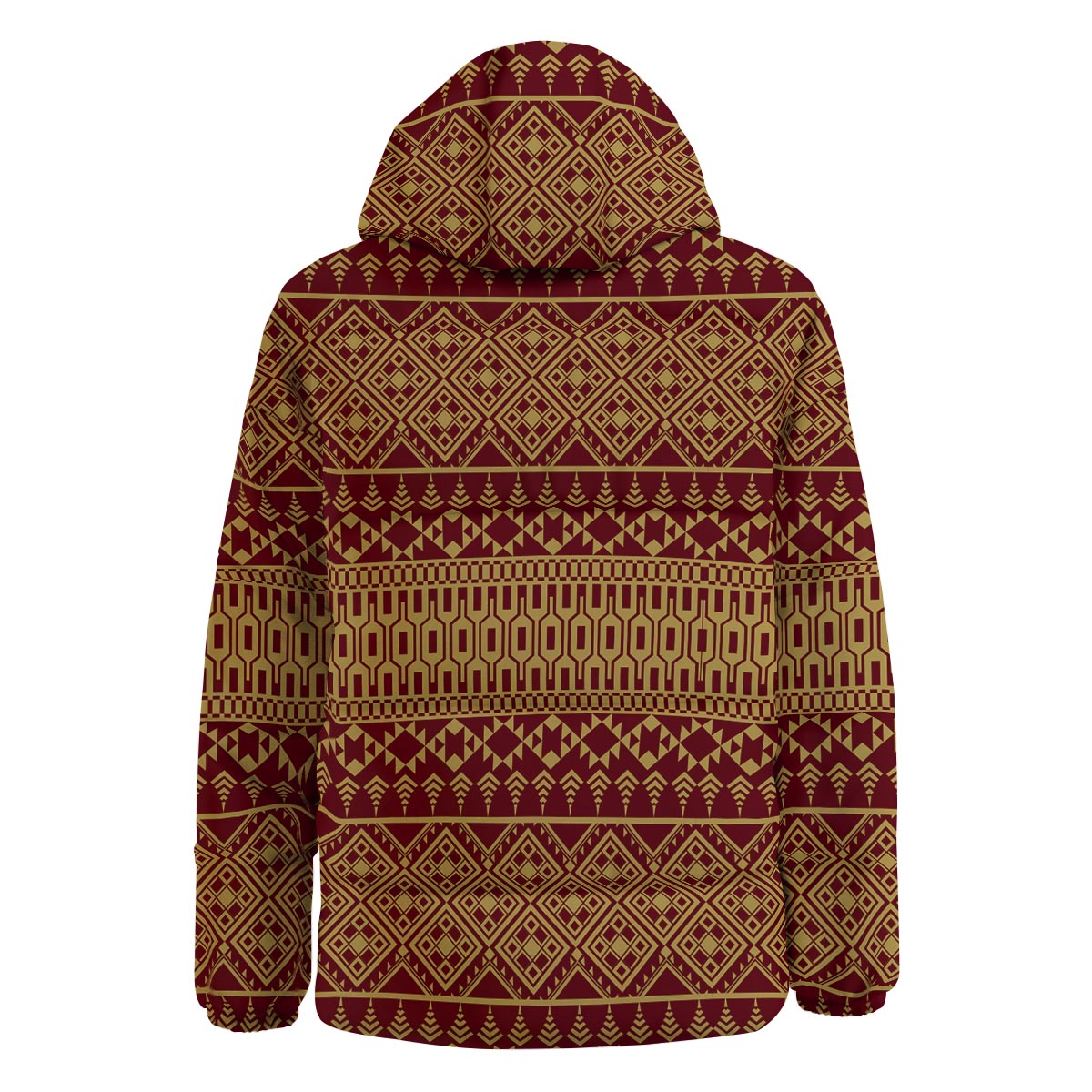 Thai Traditional Print Pattern Down Jacket-grizzshop