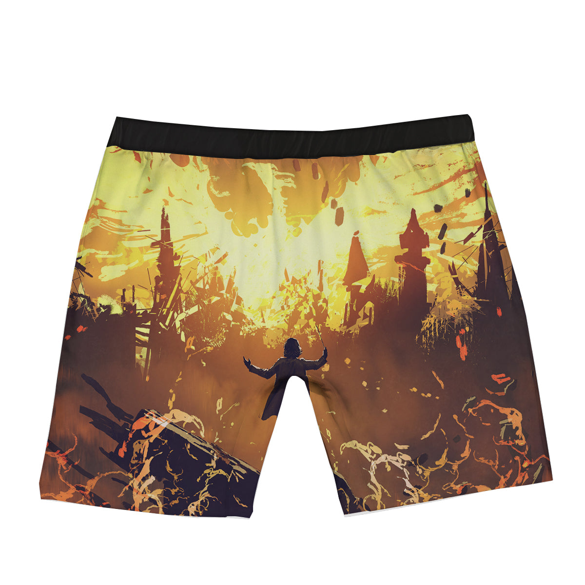 The Man And Phoenix Print Boxer Briefs-grizzshop