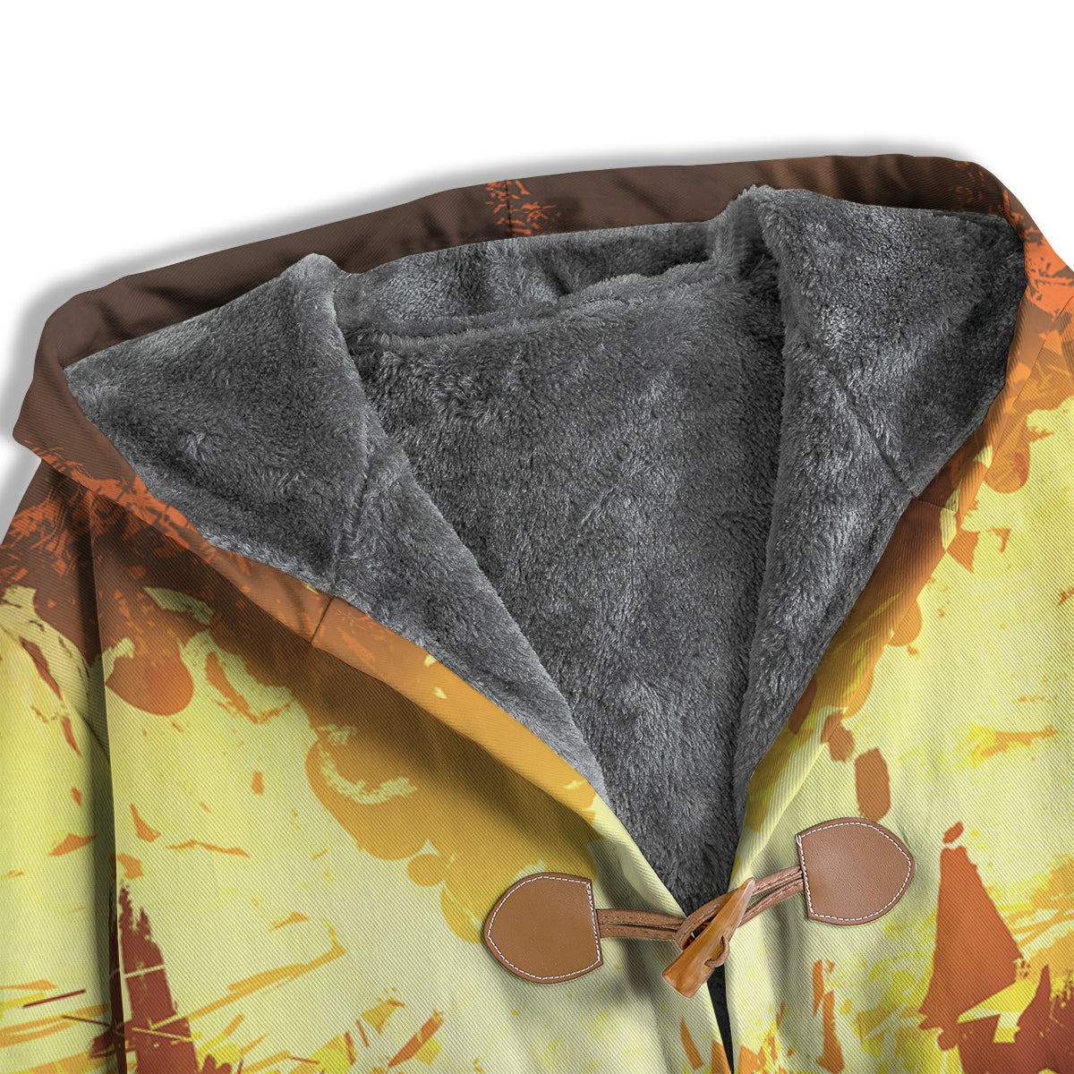 The Man And Phoenix Print Men's Windbreaker Jacket-grizzshop