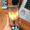 The Man And Phoenix Print Tumbler-grizzshop