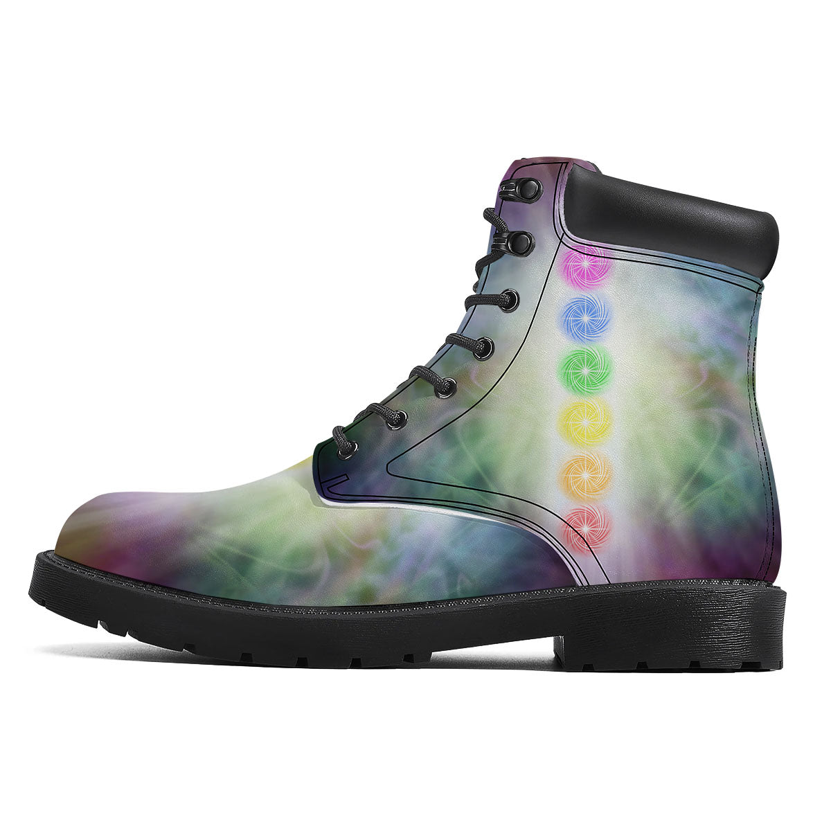 The Seven Chakras And Reiki Print Boots-grizzshop