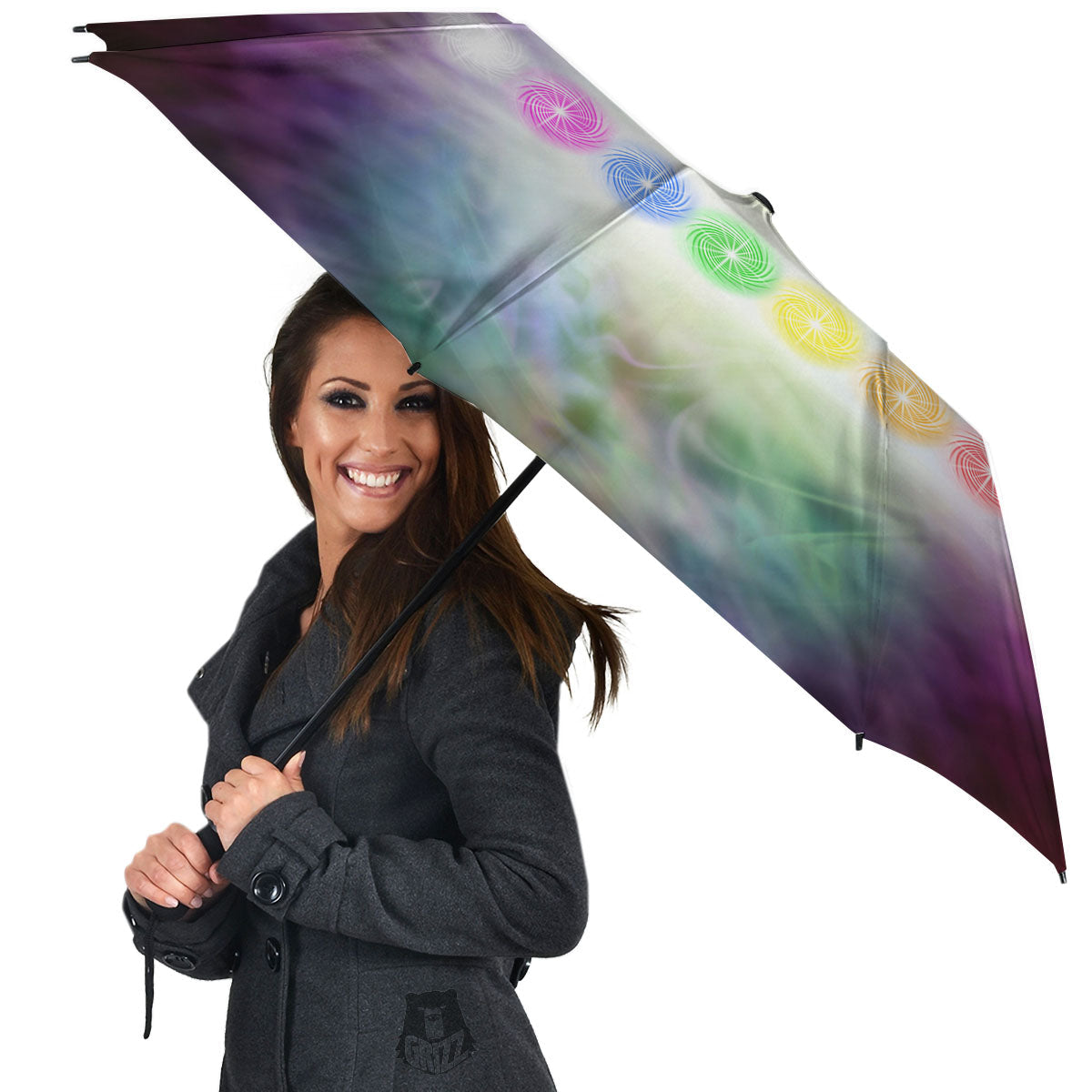 The Seven Chakras And Reiki Print Umbrella-grizzshop