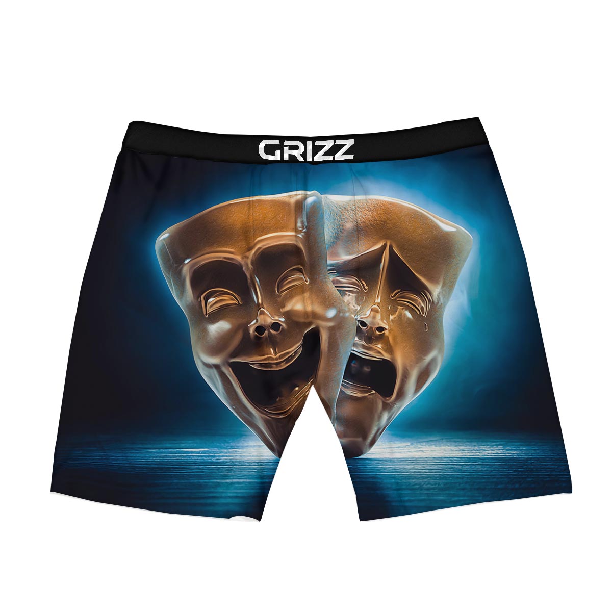 The Theatre Masks Sock And Buskin Boxer Briefs-grizzshop