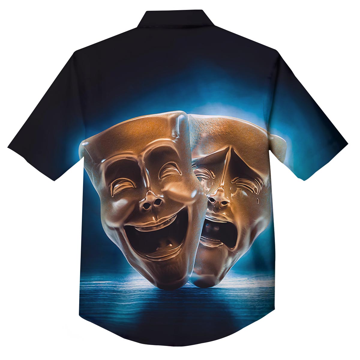 The Theatre Masks Sock And Buskin Button Up Shirt-grizzshop