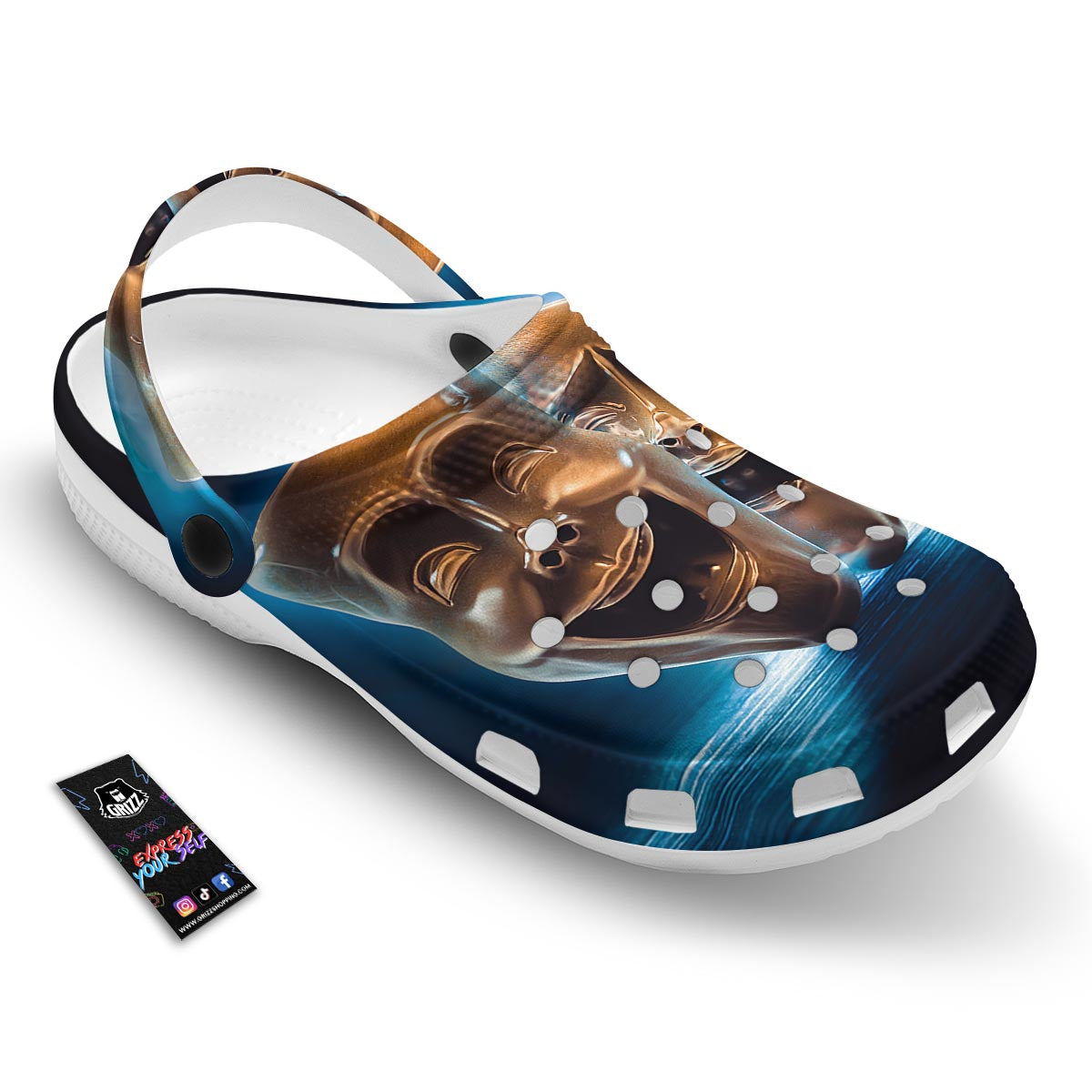 The Theatre Masks Sock And Buskin Clog-grizzshop
