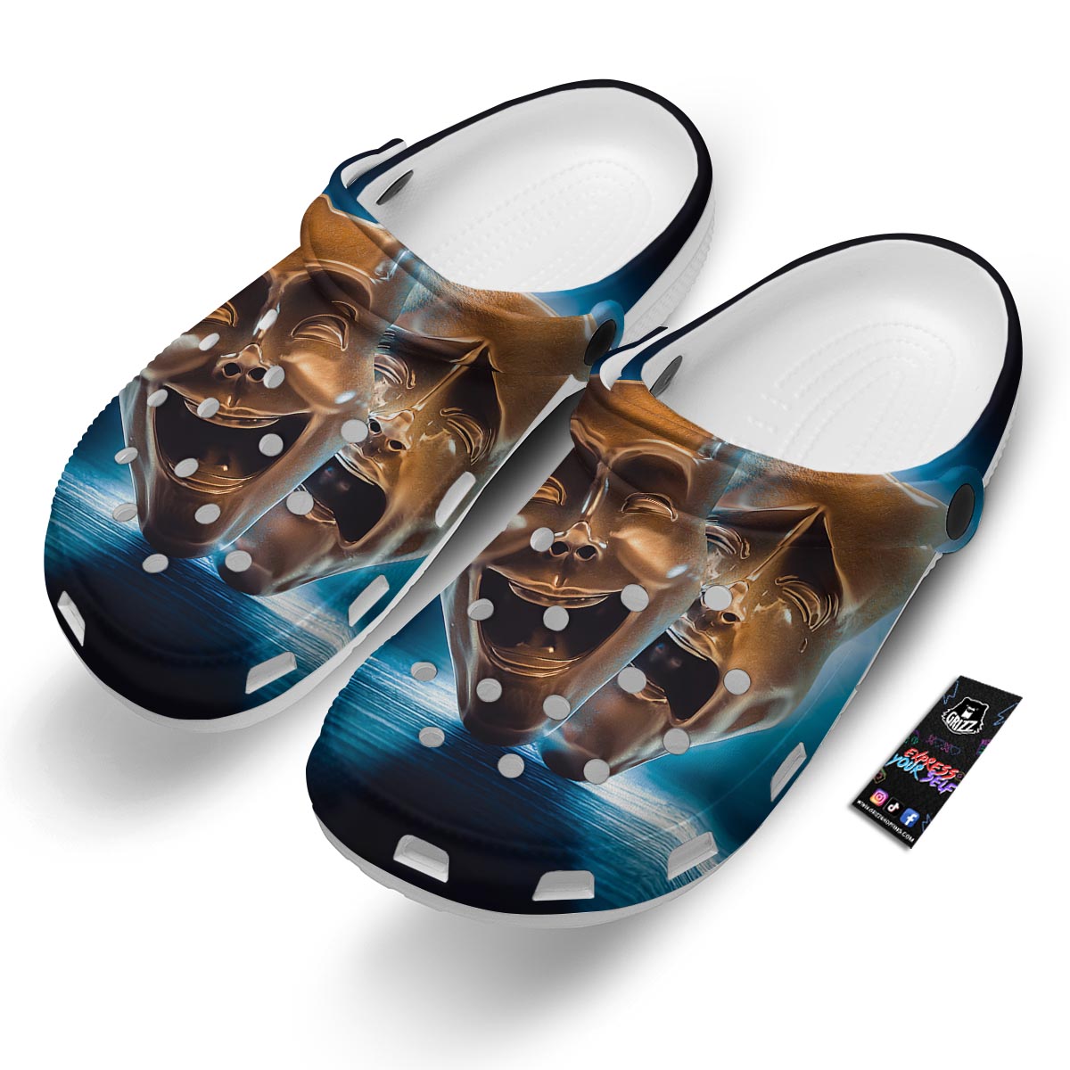 The Theatre Masks Sock And Buskin Clog-grizzshop