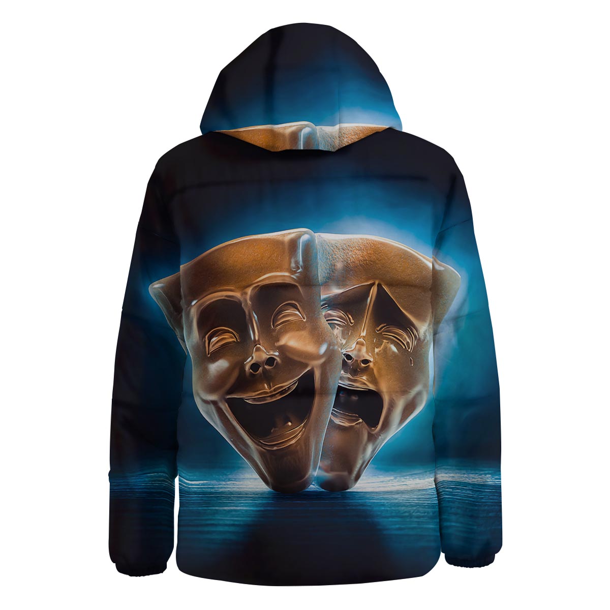 The Theatre Masks Sock And Buskin Down Jacket-grizzshop